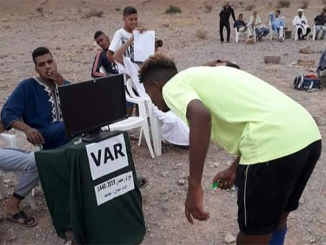 الـ “VAR” في دوري رمضاني بالمغرب!!