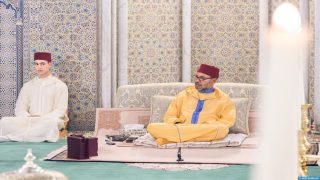 أمير المؤمنين يترأس حفلا دينيا إحياء لليلة المولد النبوي الشريف بمسجد حسان بالرباط