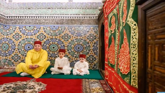 صاحب السمو الملكي الأمير مولاي رشيد يزور ضريح المولى إدريس الأزهر بمناسبة حفل ختان صاحبي السمو الأميرين مولاي أحمد ومولاي عبد السلام