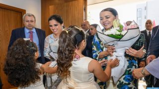 صاحبة السمو الملكي الأميرة للا أسماء والسيدة الأولى لجمهورية السلفادور تزوران مقر مؤسسة للا أسماء