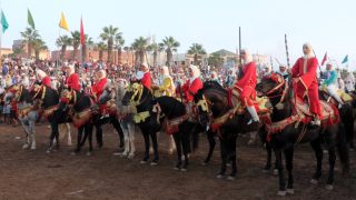 التبوريدة النسوية تسرق الأضواء في موسم مولاي عبد الله أمغار