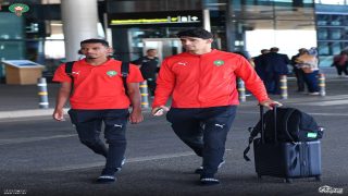 وصول بعثة المنتخب الوطني المغربي إلى زامبيا