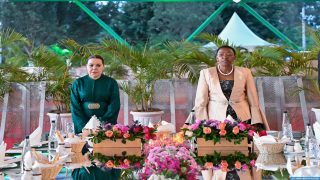 السيدة الأولى لجمهورية كينيا تقيم مأدبة عشاء على شرف صاحبة السمو الملكي الأميرة للا أسماء